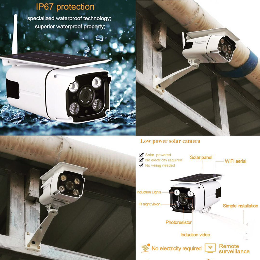 All-in-one Wireless  2.0MP 1080P IP wifi / 4G Solar Powered Security Camera